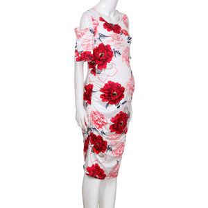 Floral-Print Cotton Summer Dress