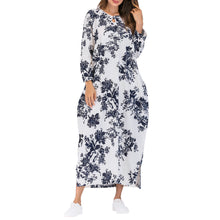 Load image into Gallery viewer, Floral Long Sleeve Loose Dress