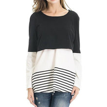 Load image into Gallery viewer, Lace Splice Breastfeeding Casual Blouse
