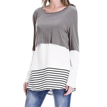 Load image into Gallery viewer, Lace Splice Breastfeeding Casual Blouse