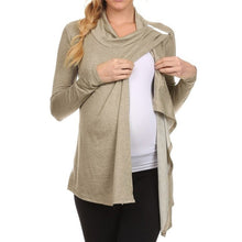 Load image into Gallery viewer, Long Sleeve Cowl Neck Side Open Top