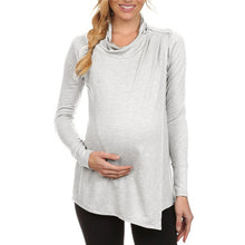 Load image into Gallery viewer, Long Sleeve Cowl Neck Side Open Top