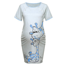 Load image into Gallery viewer, Short Sleeve Solid Nightdress