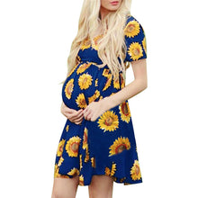 Load image into Gallery viewer, Short Sleeve Floral Summer Dress