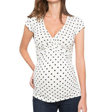 Load image into Gallery viewer, Short Sleeve Dot-Printed Top