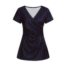 Load image into Gallery viewer, Short Sleeve Dot-Printed Top