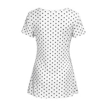 Load image into Gallery viewer, Short Sleeve Dot-Printed Top